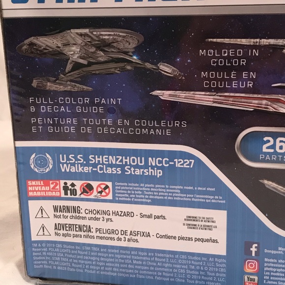Polar Lights Discovery Star Trek Snap Model Kit Naiab Sealed - Picture 5 of 7